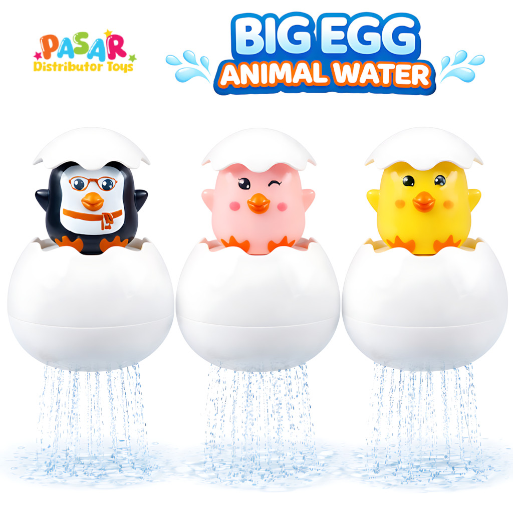 Mainan Anak BIG EGG ANIMAL WATER 6223 Mainan Air Telur Hewan Besar Telur Keluar Air Mainan Anak