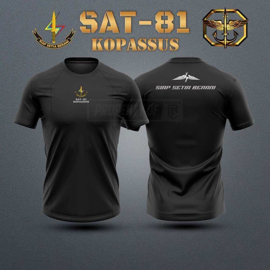 Kaos Sat 81 Kopassus / Baju Gultor / Jersey Kopassus / Kaos Gultor Kopassu