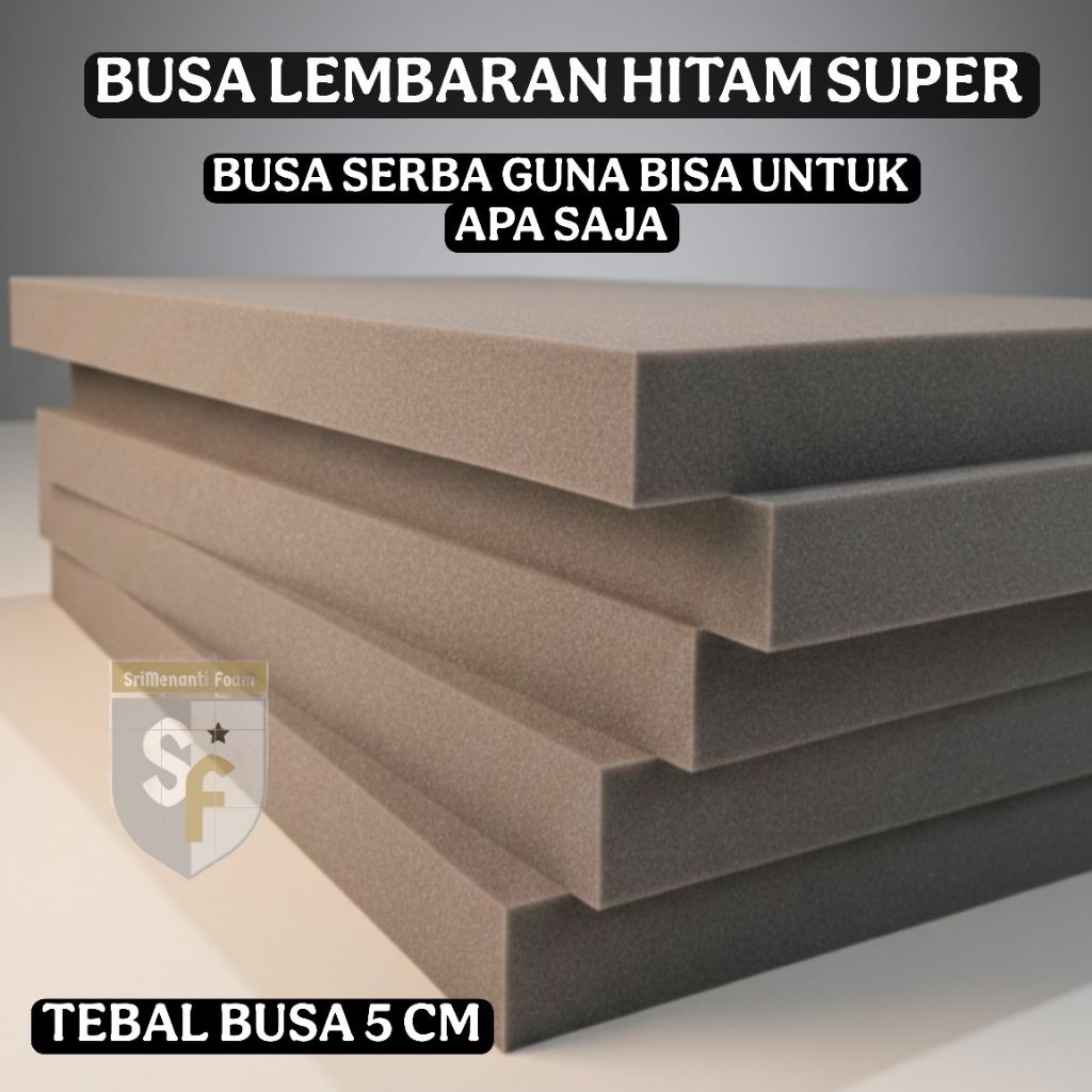 Busa alas setrika.Alas setrika Inoac.(BUSA HITAM).Tebal 5cm tahan panas.tidal lengket.