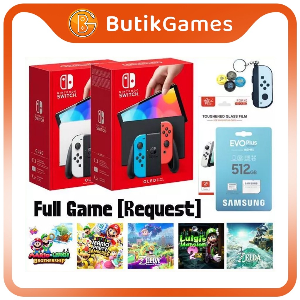 Nintendo Switch OLED Cfw 128GB 256GB 512GB Full Game