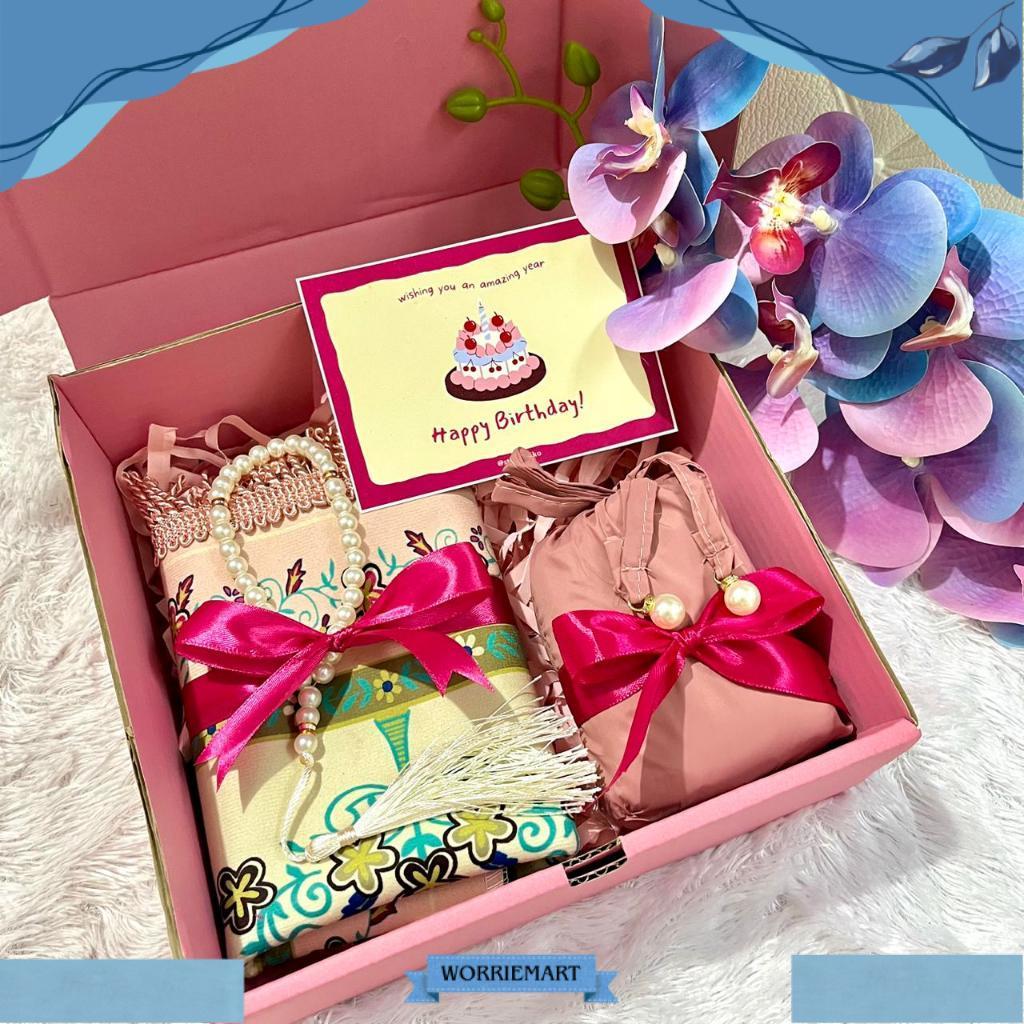 Kado Ulang Tahun Cewek Hampers Mukena Travelling Hadiah Lebaran Idul Fitri WRT