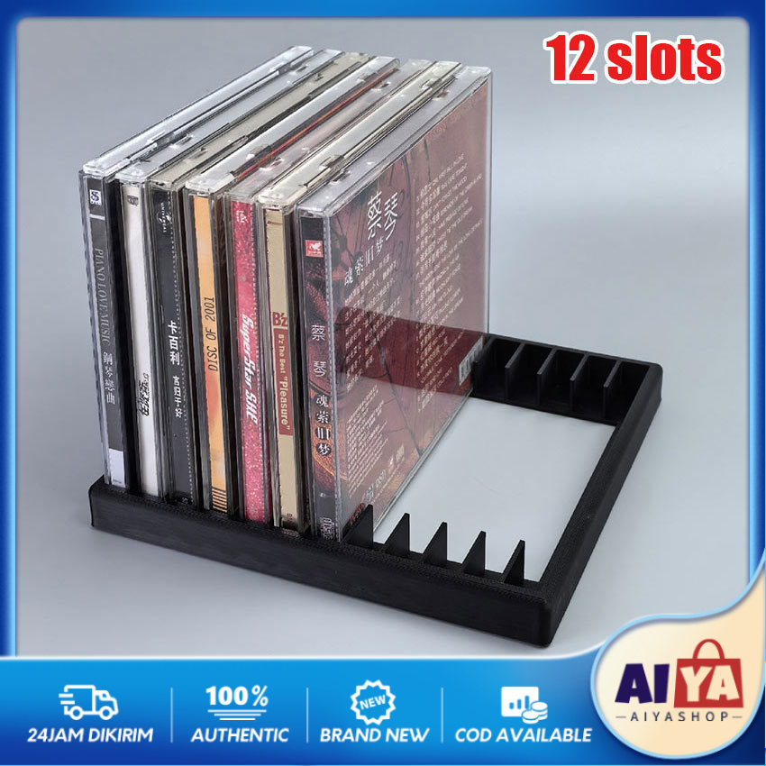 Rak Kaset CD DVD Display Rack Stand Organizer / Tempat Penyimpanan CD DVD / Rak / Crate / Tempat / W