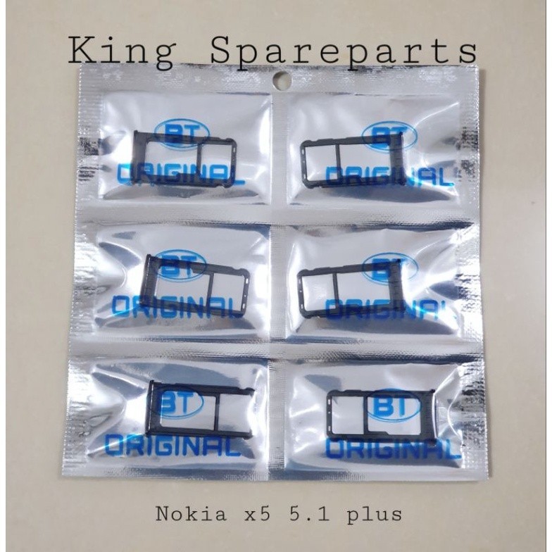 SIMLOCK SIMTRAY SLOT TEMPAT KARTU SIM CARD NOKIA X5 5.1 PLUS ORIGINAL Kualitas seperti bawaan hp