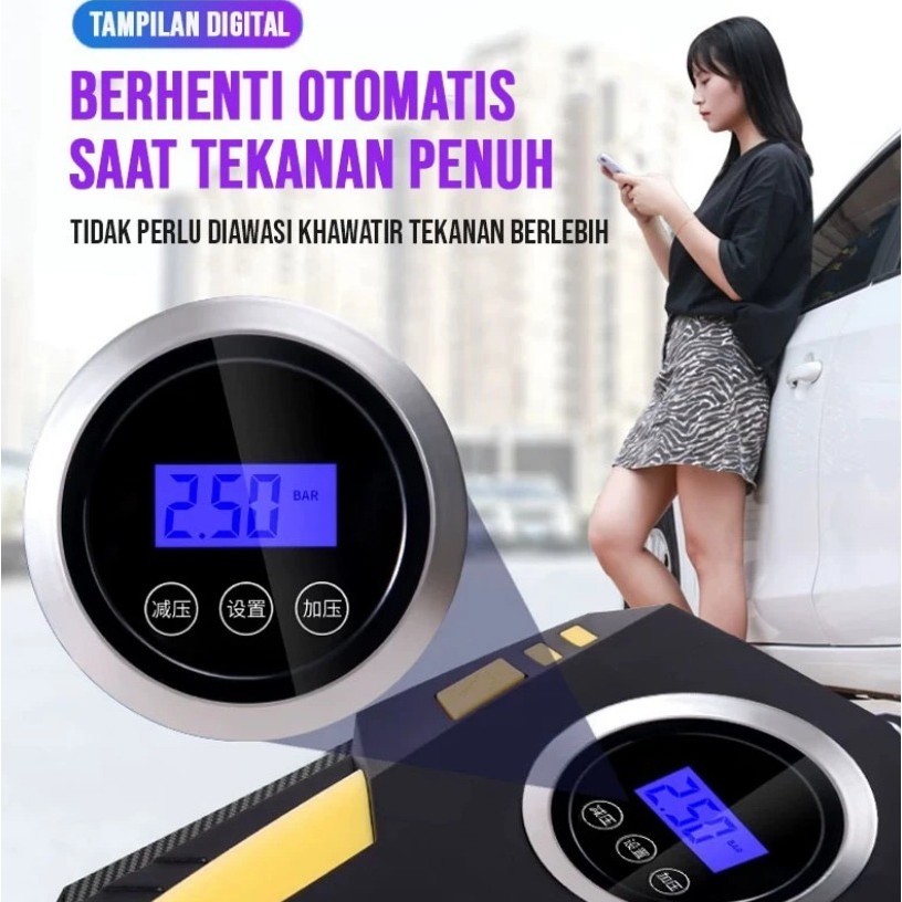 Big Promo Pompa Ban Mobil Elektrik Pompa Ban Mobil Elektrik Portable Mini Multifungsi Sepeda Motor
