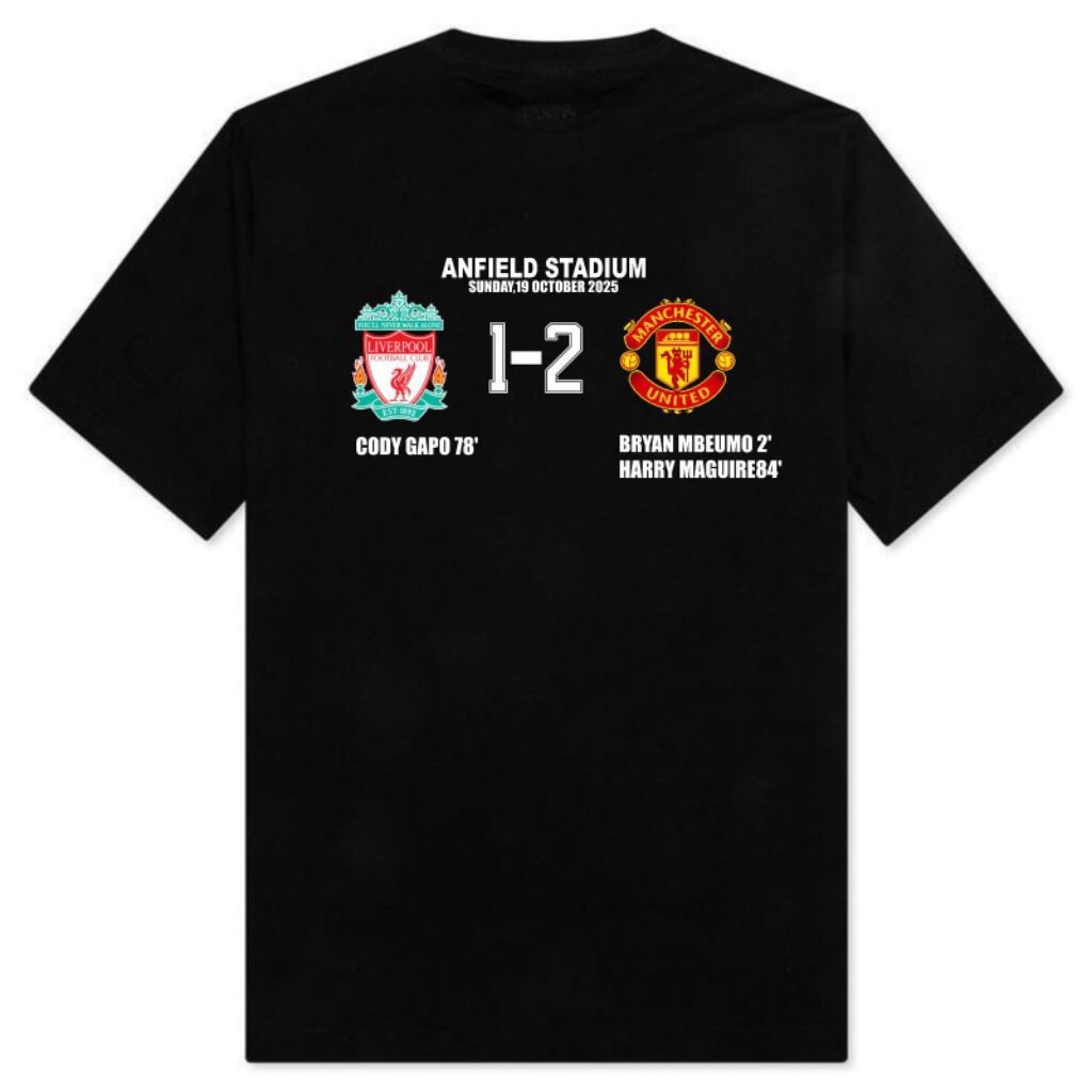 BAJU KAOS 2-1 LIVERPOOL VS MANCHESTER UNITED Ranberry Graphic t-shirt