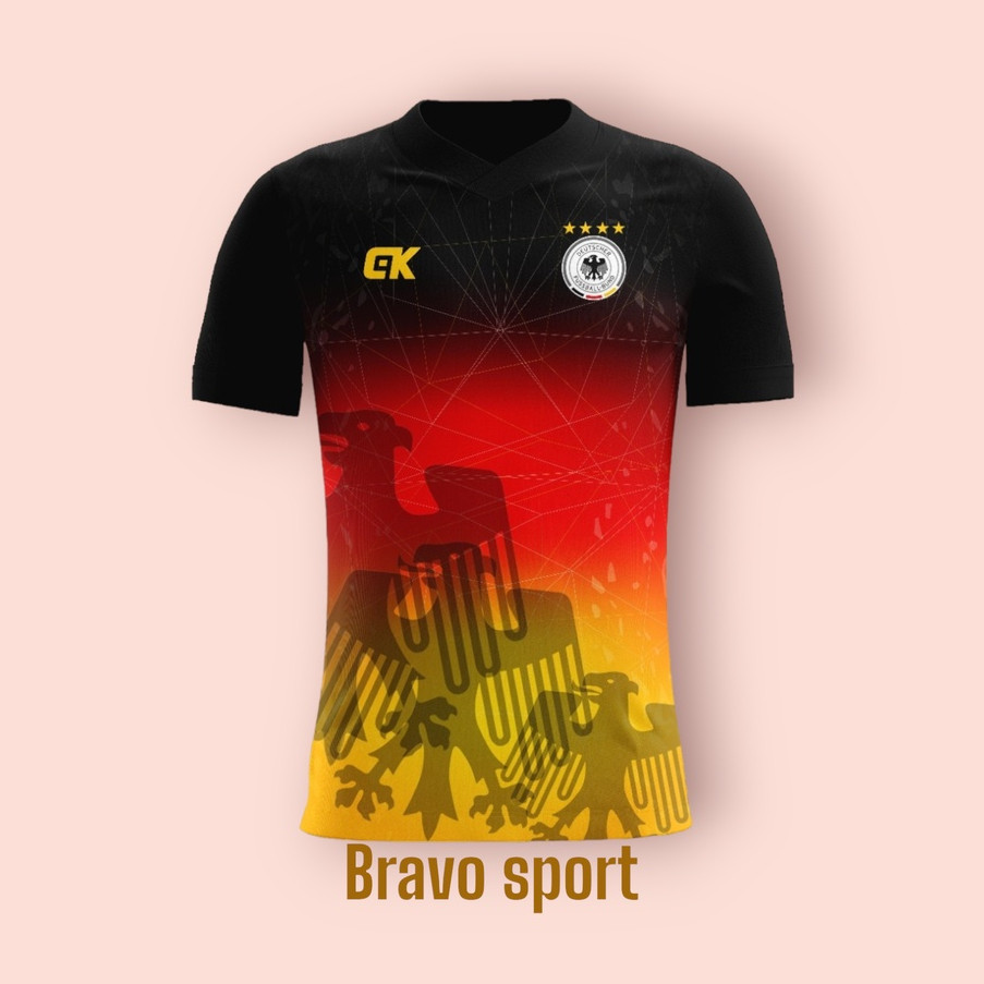 NEW Kaos Olahraga Futsal//Baju Bola Jerman Pria & Wanita Dewasa Printing Size M-L-XL