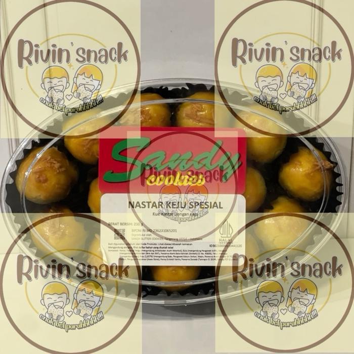 SANDY COOKIES SPECIAL (MERAH) (TOPLES OVAL) NASTAR / KASTENGEL / SAGU KEJU / PUTRI SALJU MEDE (TIN K