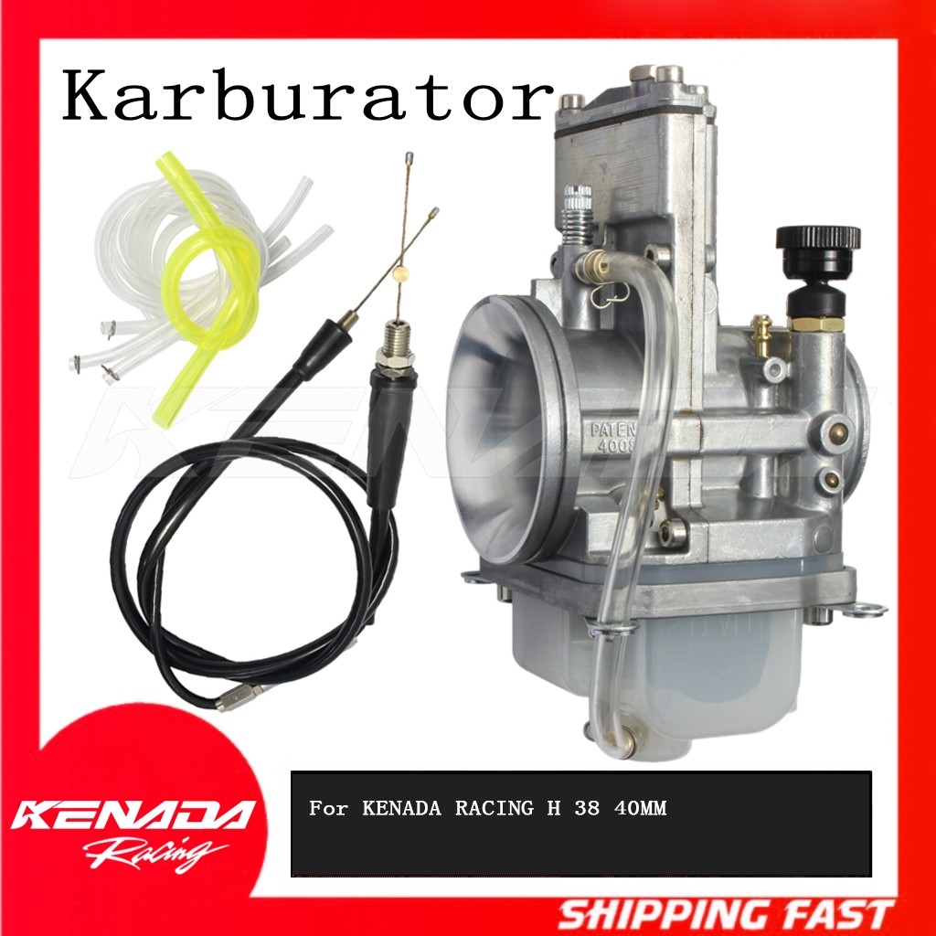 (BISA COD)KENADA RACING POWER JET Karburator Karbu For Lectron 28 30 30 32 34 36 38 40MM Copotan Nor