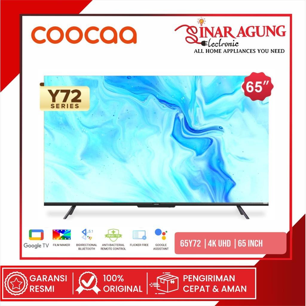 [COD] SMART TV / ANDROID TV / LED COOCAA 65Y72 / 65-Y72 UHD (4K / DIGITAL / 65 INCH) GARANSI RESMI
