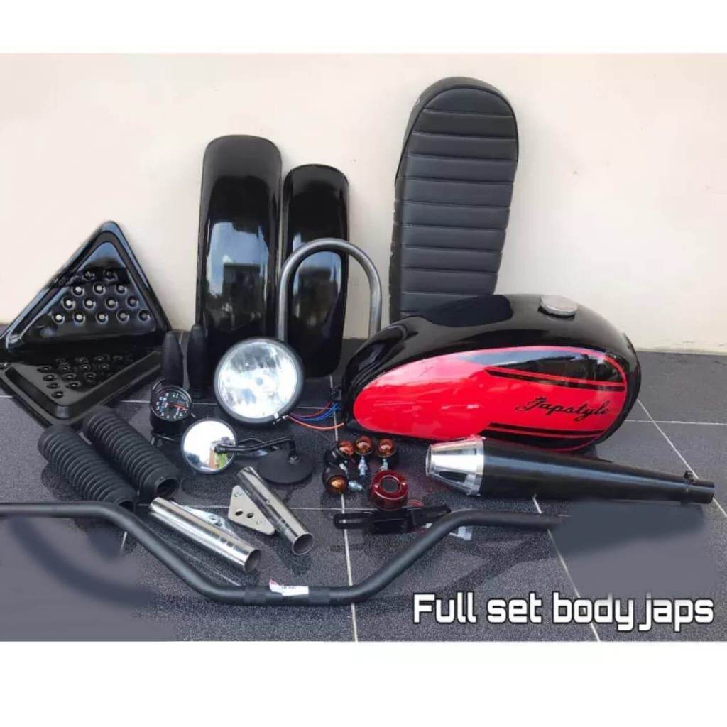 [GM] Paket tangki motor Paket Japstyle Komplit Motor Custom Scrambler Bobber Japstyle Lengkap Kompli