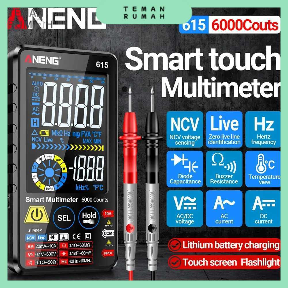ANENG Digital Multimeter Touchscreen NCV Lighting 6000 Count 700mAh - 615