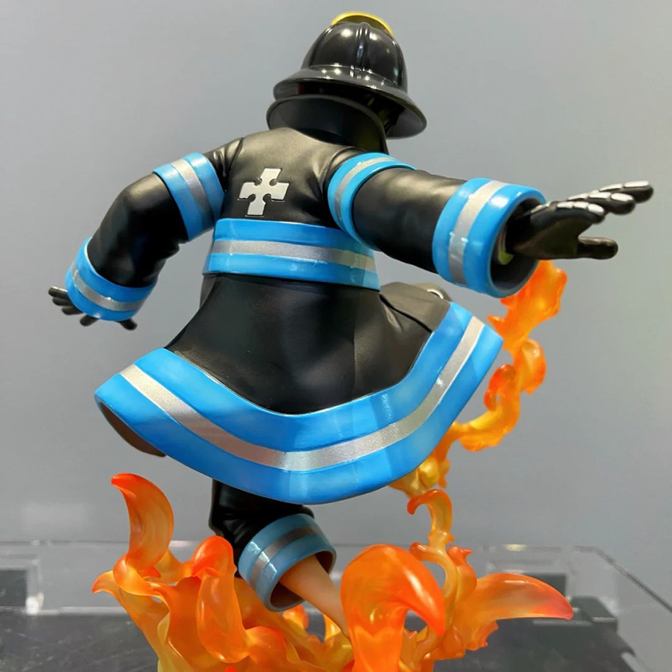 New Original KOTOBUKIYA Fire Force Shinra Kusakabe Anime Figure Finished Model Doll Gift Collection 