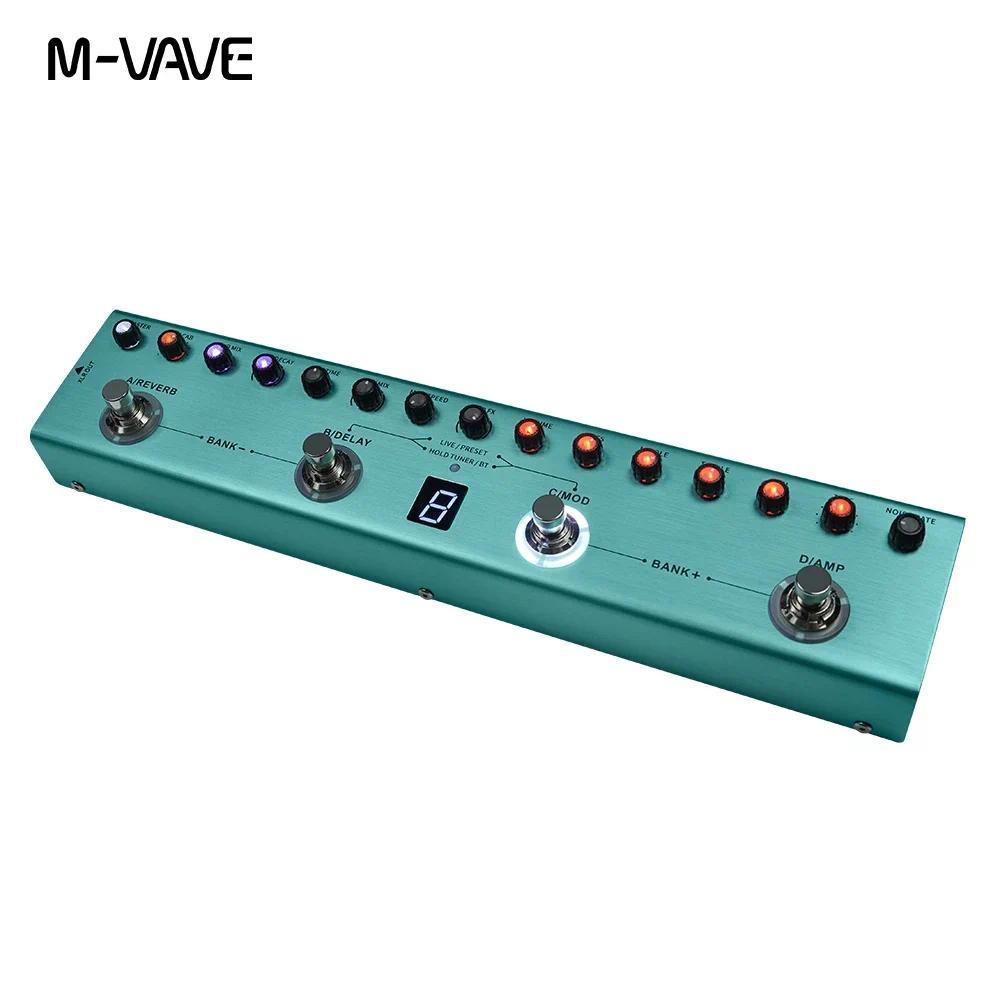 Pedal Multi-Efek Gitar M-VAVE Tank-G 36 Preset 9 Slot Preamp EQ 3-Band 8 Slot IR Cab 3 Efek Modulasi