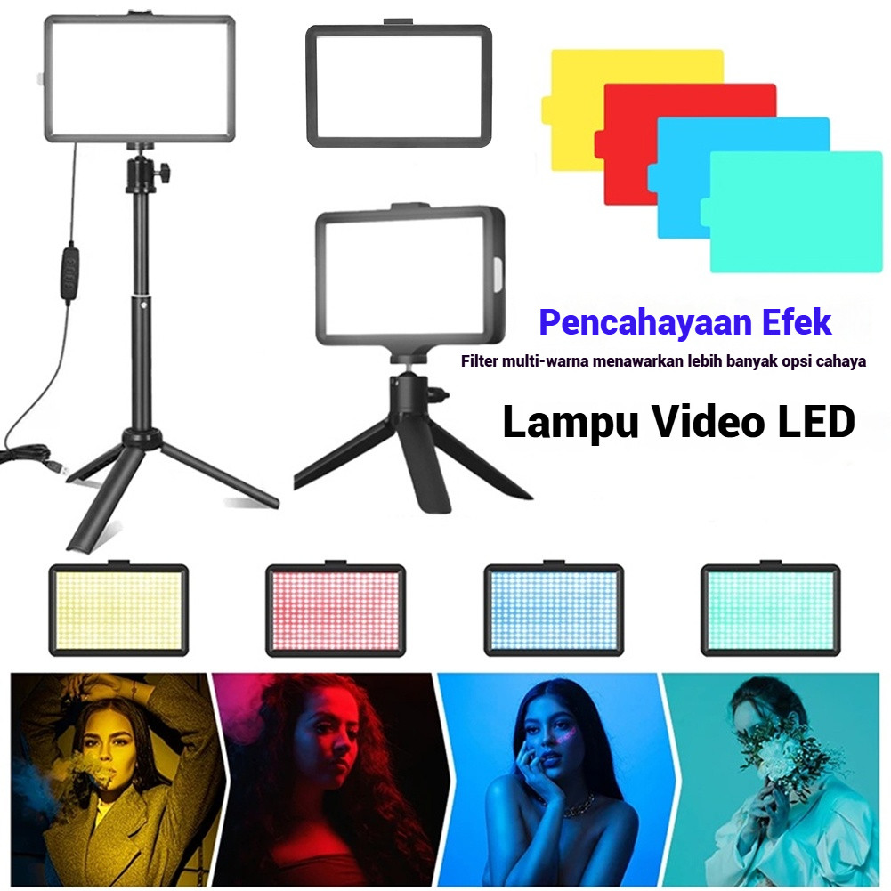Lampu Video LED Profesional Portabel Mini untuk Fotografi dan Perekaman