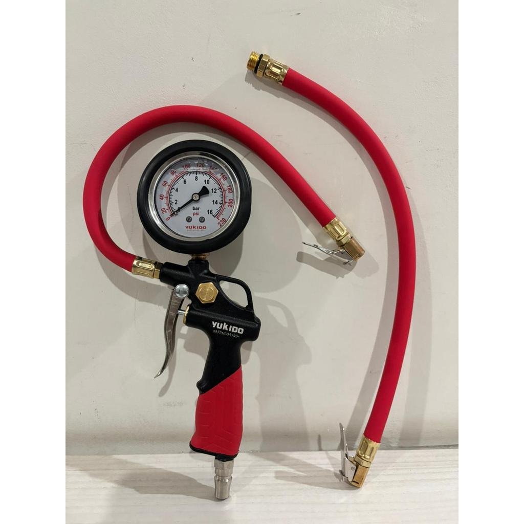 YUKIDO alat isi angin ban 3 in 1 / Tire Inflator Air Pressure Gun isian angin ban pompa kompresor pe