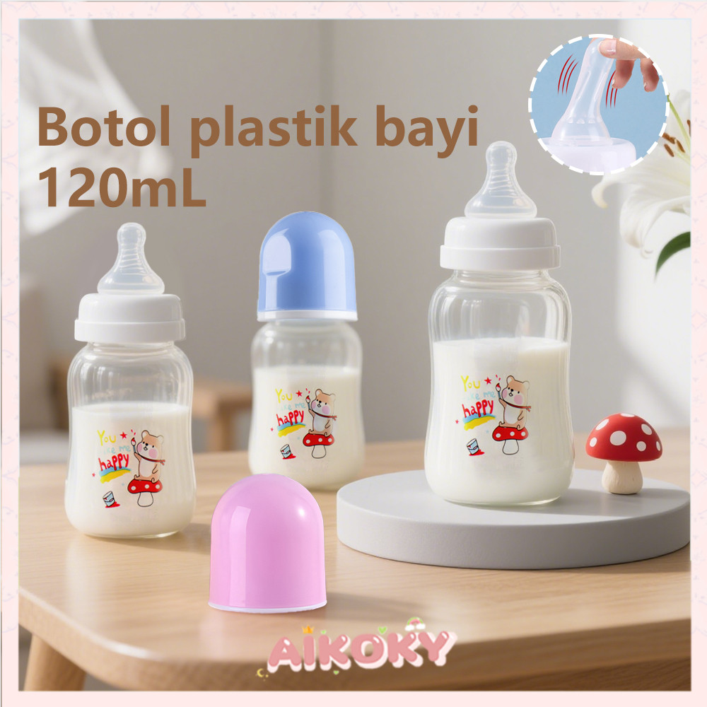 Aikoky Botol Susu Bayi Pp 120Ml Baby Feeding Bottle Bpa Free Botol Minum Newborn Anti Kolik