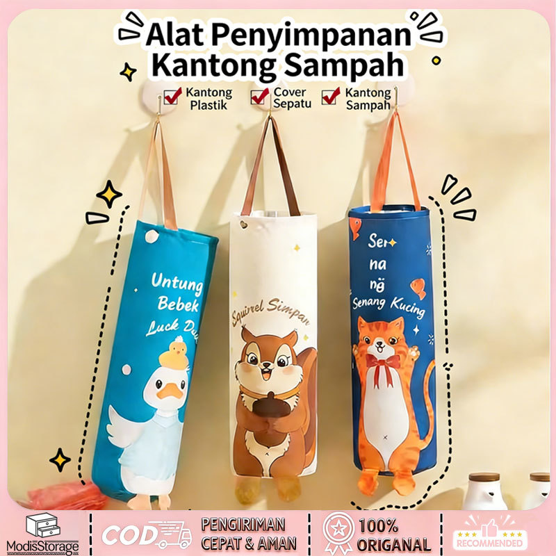 Storage Bag Gantung / Keranjang Rak Dispenser Penyimpanan Bulat Gantung Serbaguna / Tas Organizer Pe