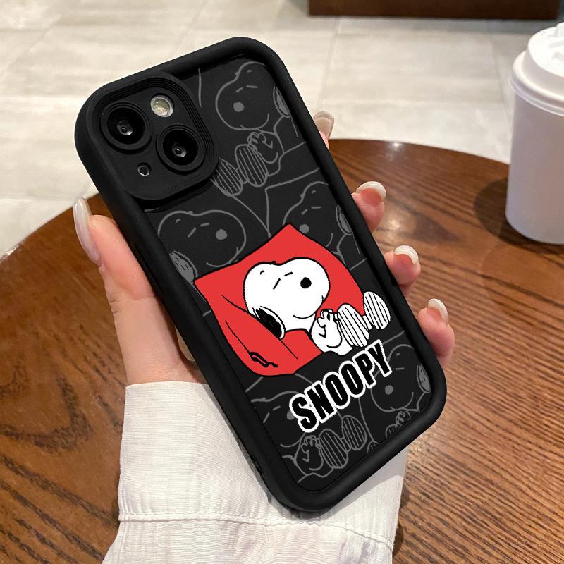 Pro Camera Softcase OPPO Reno5 4G 5G Reno3 Reno4 F Lite K Z Reno6 Case Imut Snoopy Silicone Shoftcas