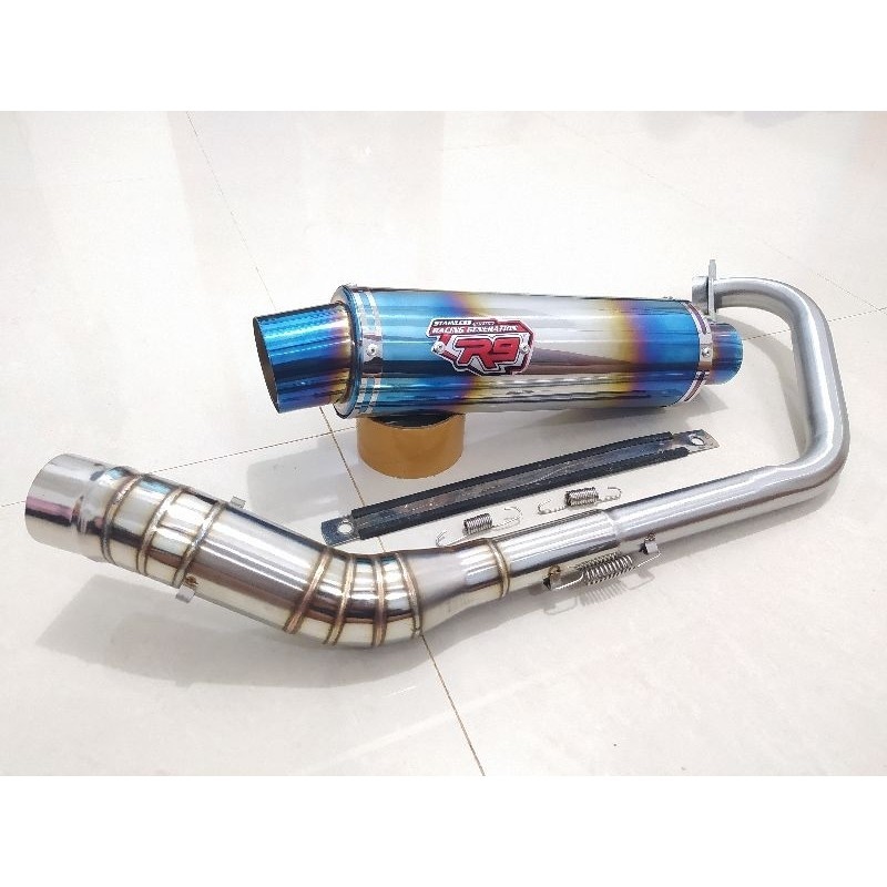 Knalpot racing R9 Mugello CB150R Vixion r15 CBR 150R sonic