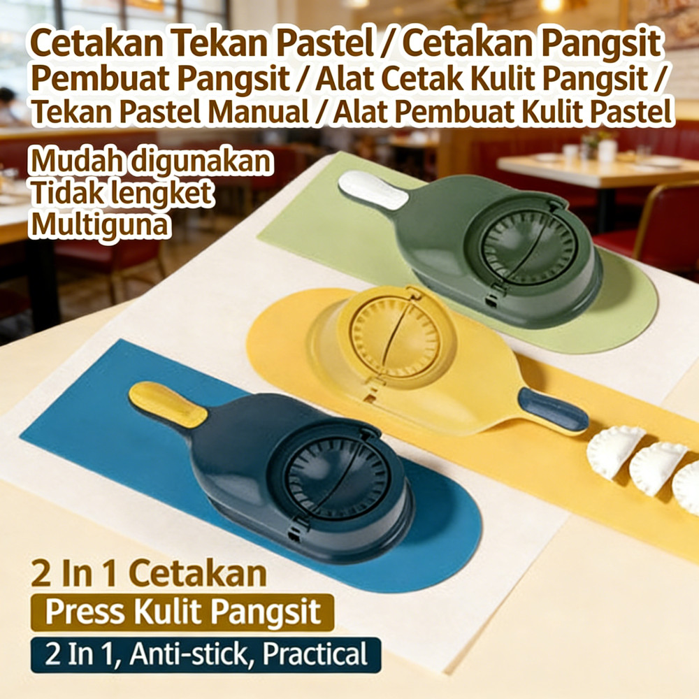 Pastel Press Maker / Press Pangsit / Cetakan Dumpling / Press Manual / Pangsit Alat