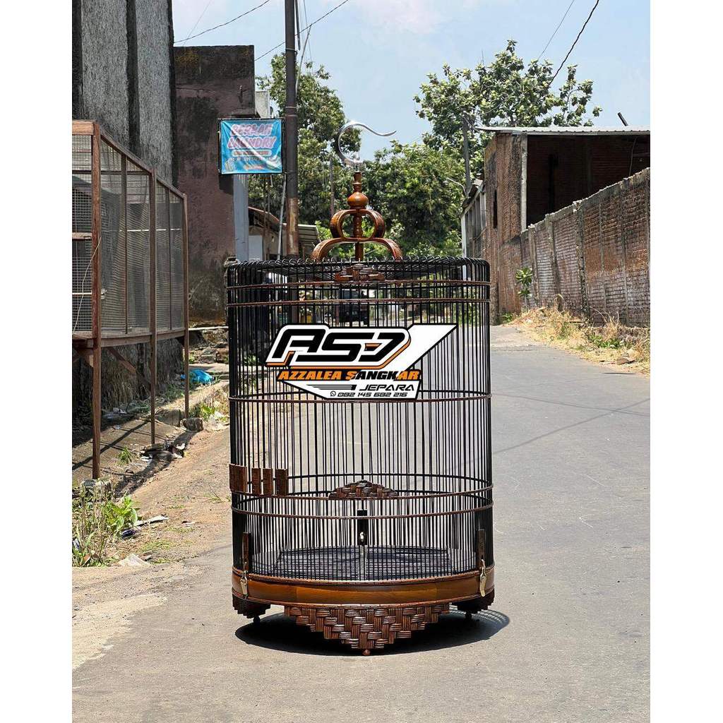 sangkar murai sangkar bulat sangkar jati ukir cukit