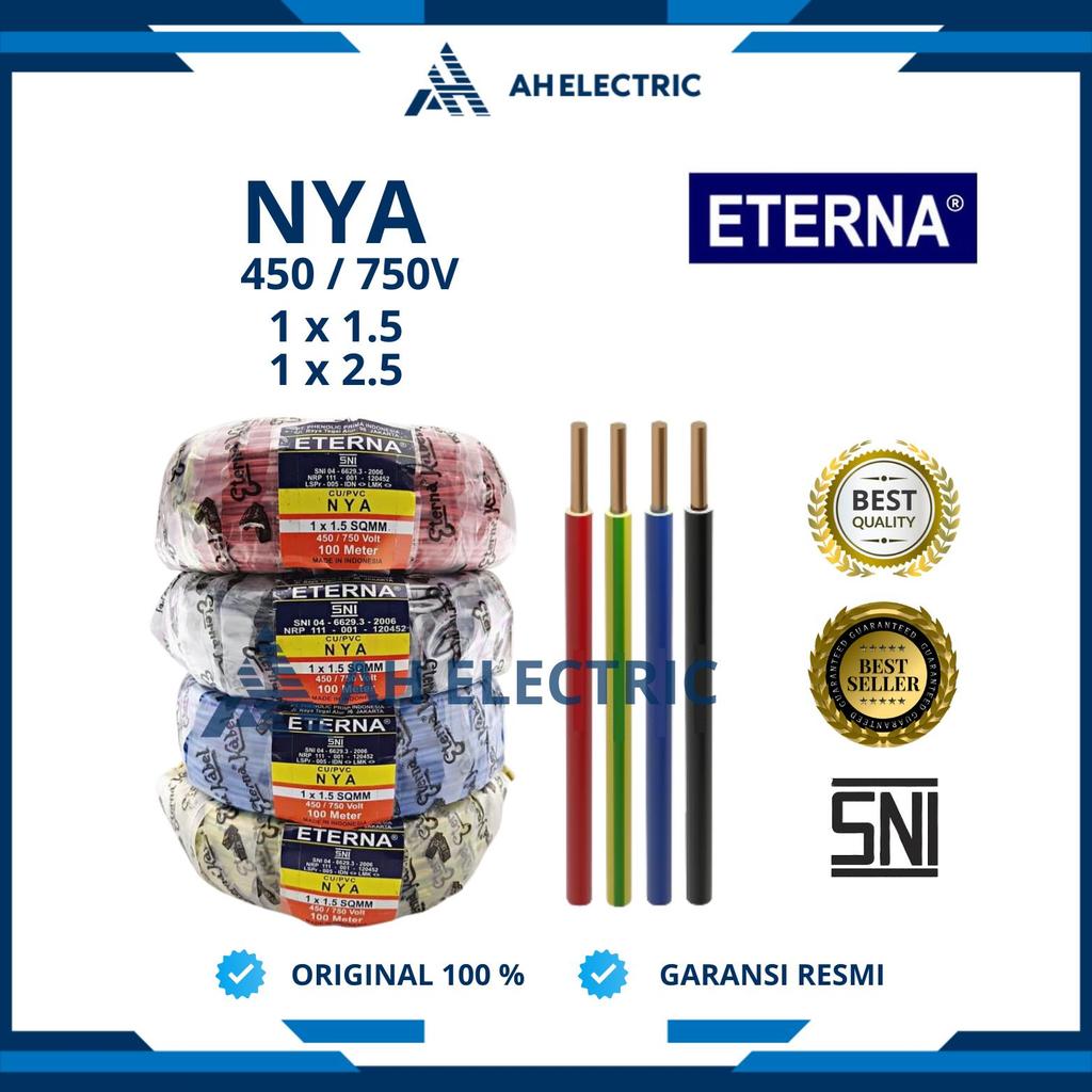 ETERNA Kabel Listrik NYA 1x1.5 mm / 1x2.5 mm | 1 Roll 50 Meter