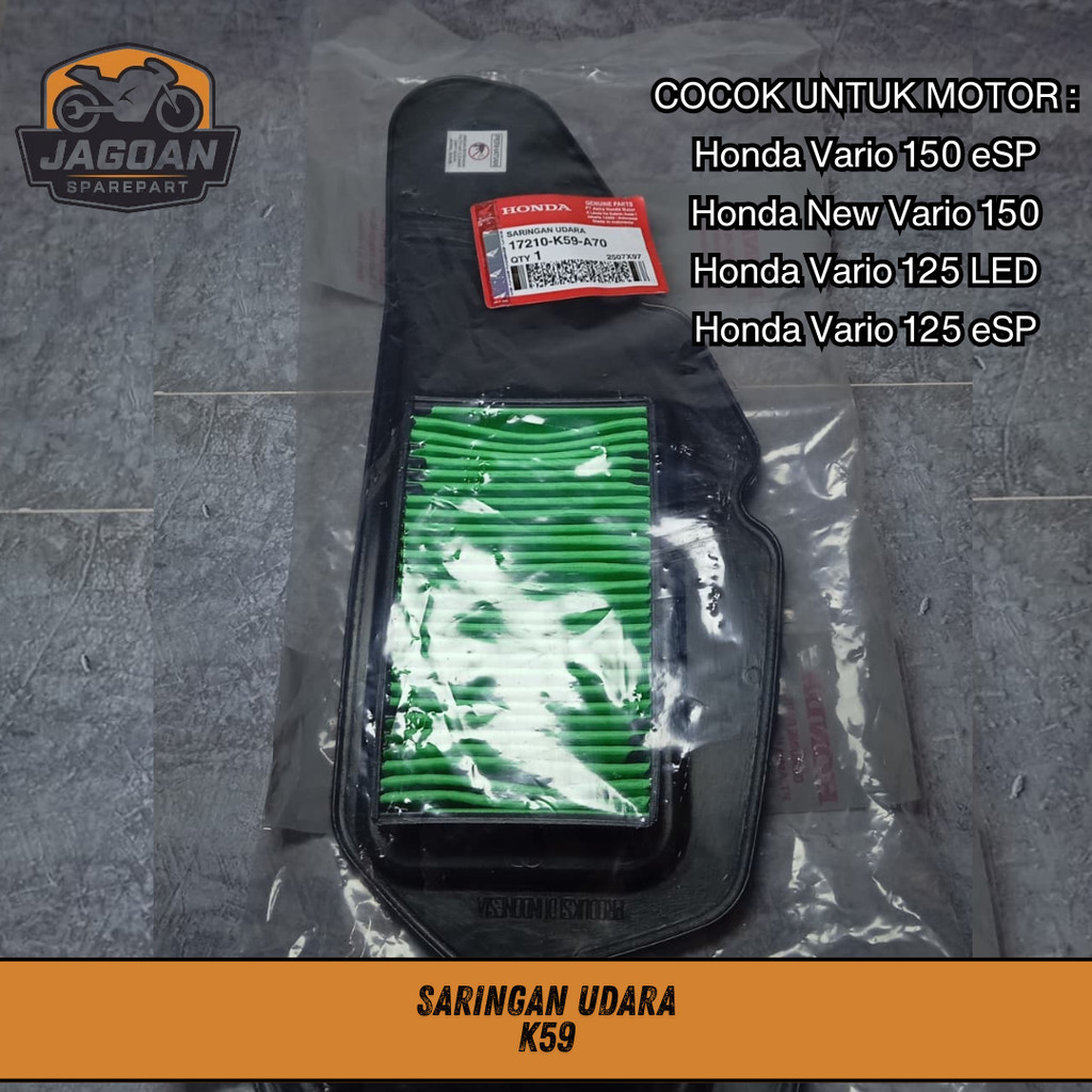 17210-K59-A70 Filter udara Vario 150 fi LED Vario 125 LED Vario 125/150 K59-K60 2013-2022