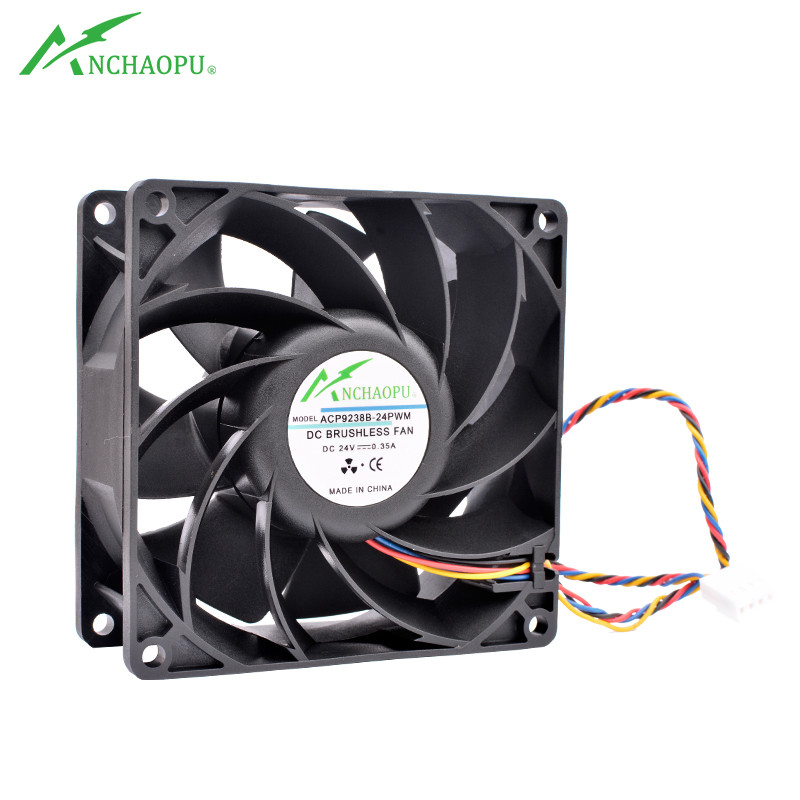 ACP9238B-24 9cm 92x92x38mm 92mm fan DC24V 0.35A Dual ball bearing high speed cooling fan for assis f