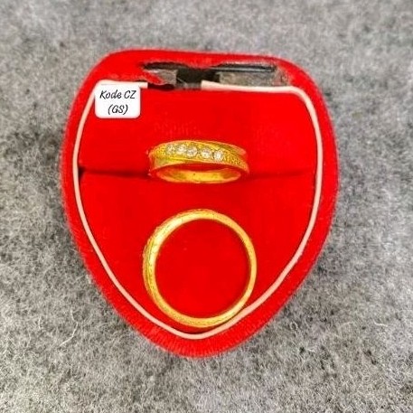 Cincin Tunangan/Couple Koin 91 Anti Karat