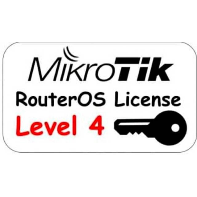 LISENSI MIKROTIK  LEVEL 4 ( KHUSUS TYPE X86 )