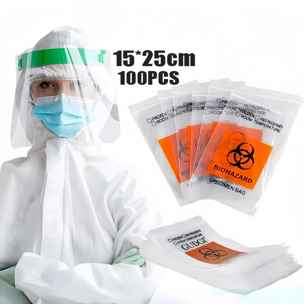 Specimen Bag Biohazard Isi 50 Pcs / Bag