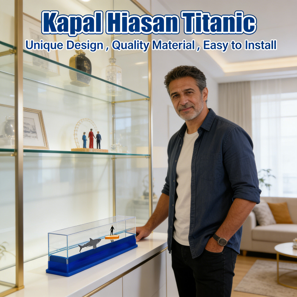 Hiasan Kapal Pesiar Pajangan Mobil Titanic Ornamen Mengambang Kapal One Piece