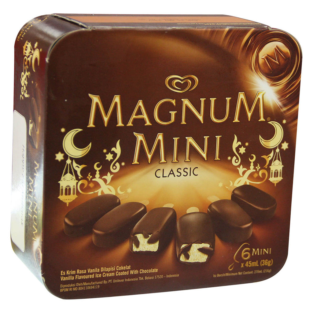 WALLS MAGNUM MINI CLASSIC 6X45ML