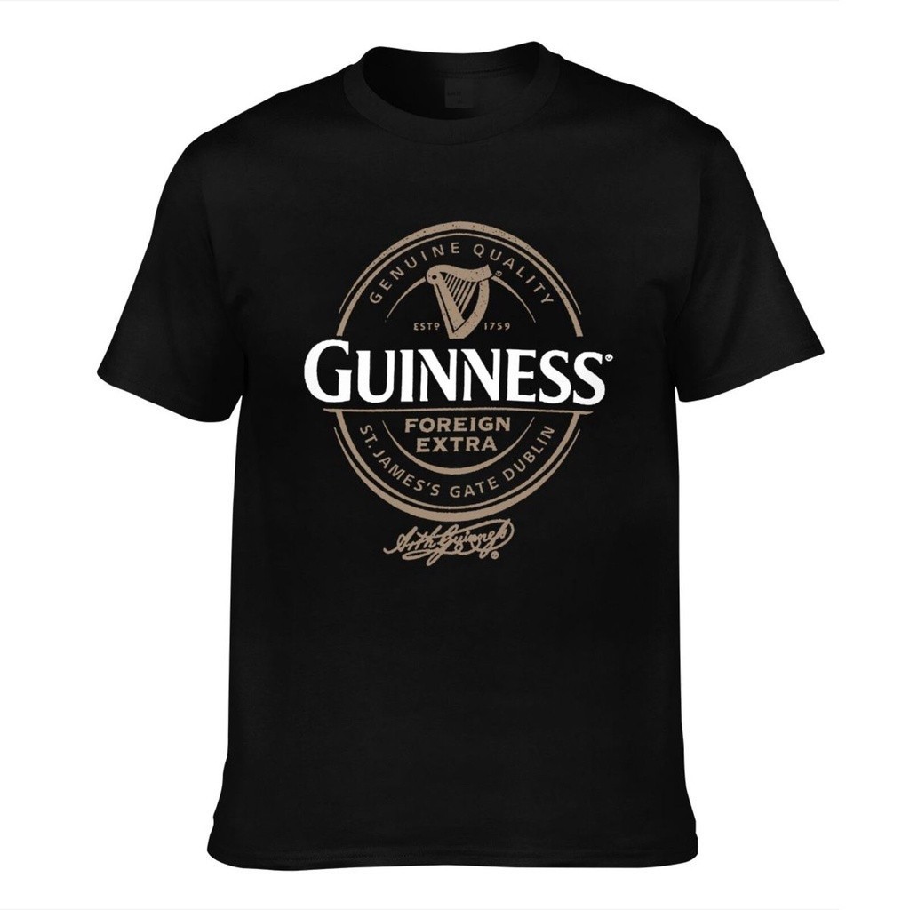 . Kaus Katun Leher O Bir Guiness Mengxue Esensial Musim Panas Mode Terakhir Hadiah Hari Father
