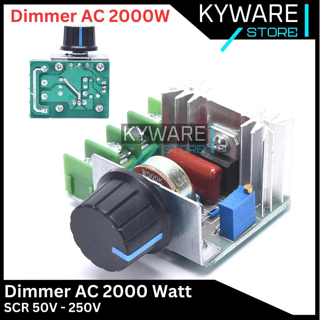 KYWARE Dimmer SCR 2000 Watt 250V AC 2000W Speed Control Motor Pengatur Kecerahan Lampu