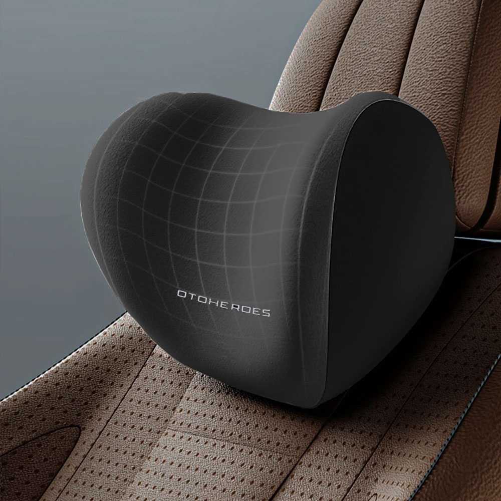 COD Bantal Leher Kursi Mobil Travel Dewasa Polos Jumbo Tebal Memory Foam Ergonomis Super Empuk OTOHE