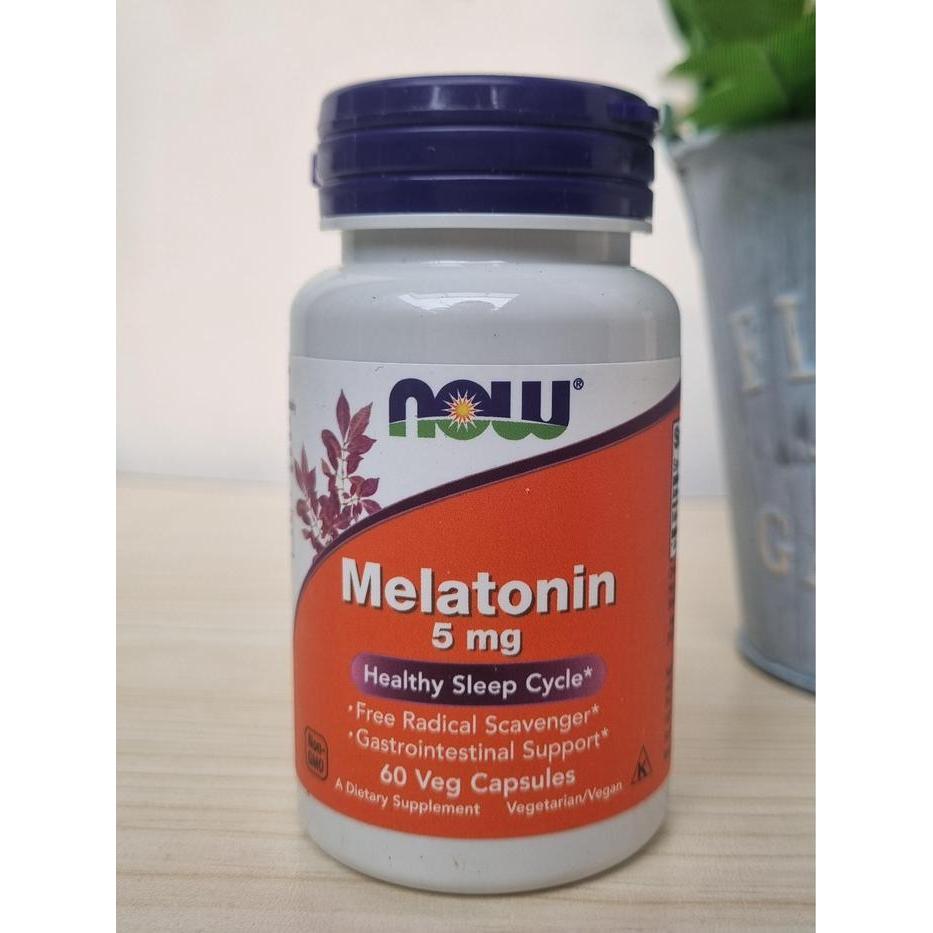 NOW Foods Melatonin 5mg 60capsule Sleep Aid