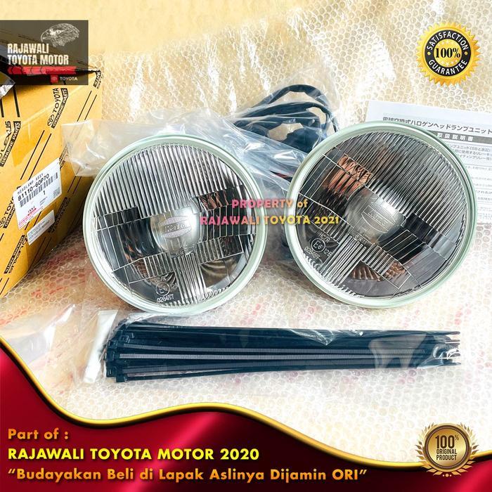 Headlamp Set Hardtop 2F, HJ40 & BJ40 & Suzuki Katana 7" 7inch Lampu Depan Halogen Koito New  Land Cr