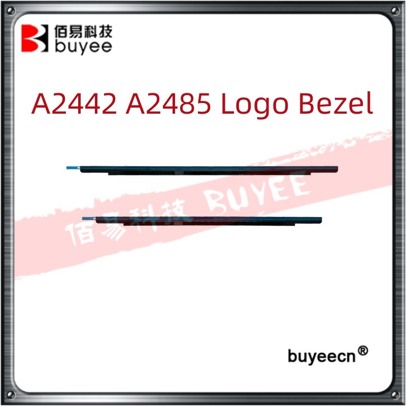 3pcs Original A2442 A248 Logo Bar For MacBook A2442 A2485 Baffle Trim Panel With Logo Strip A2442 A2