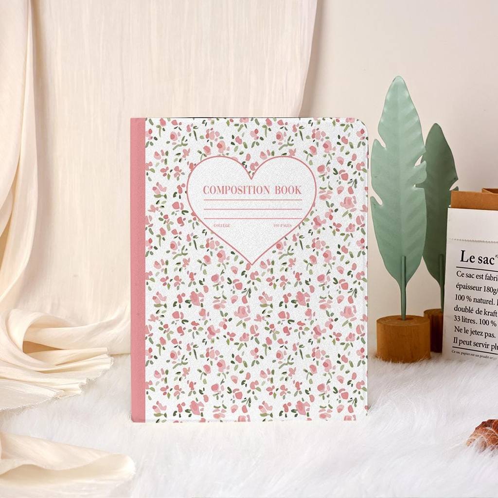 Flower Composition Book iPad Pro 11 12.9 13 2022 Case 9.7 10.2 6th 7th 8th 9th 10th Generation case 