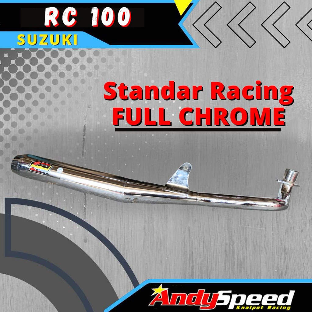 KNALPOT SUZUKI RC100 STANDAR RACING ANDY SPEED