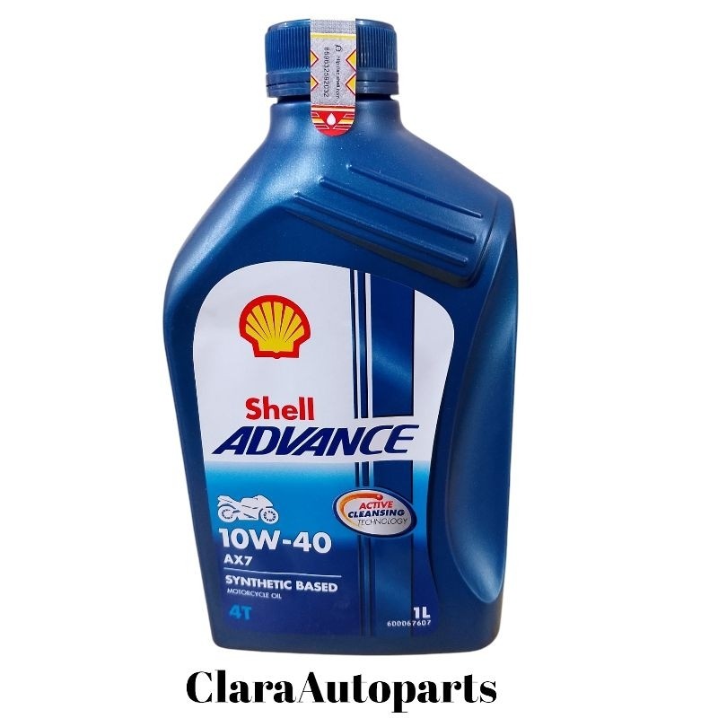 SHELL ADVANCE AX7 1L 10W-40 4T SHELL ADVANCE AX 7 OLI SHELL ADVANCE AX - 1L 0,8 L