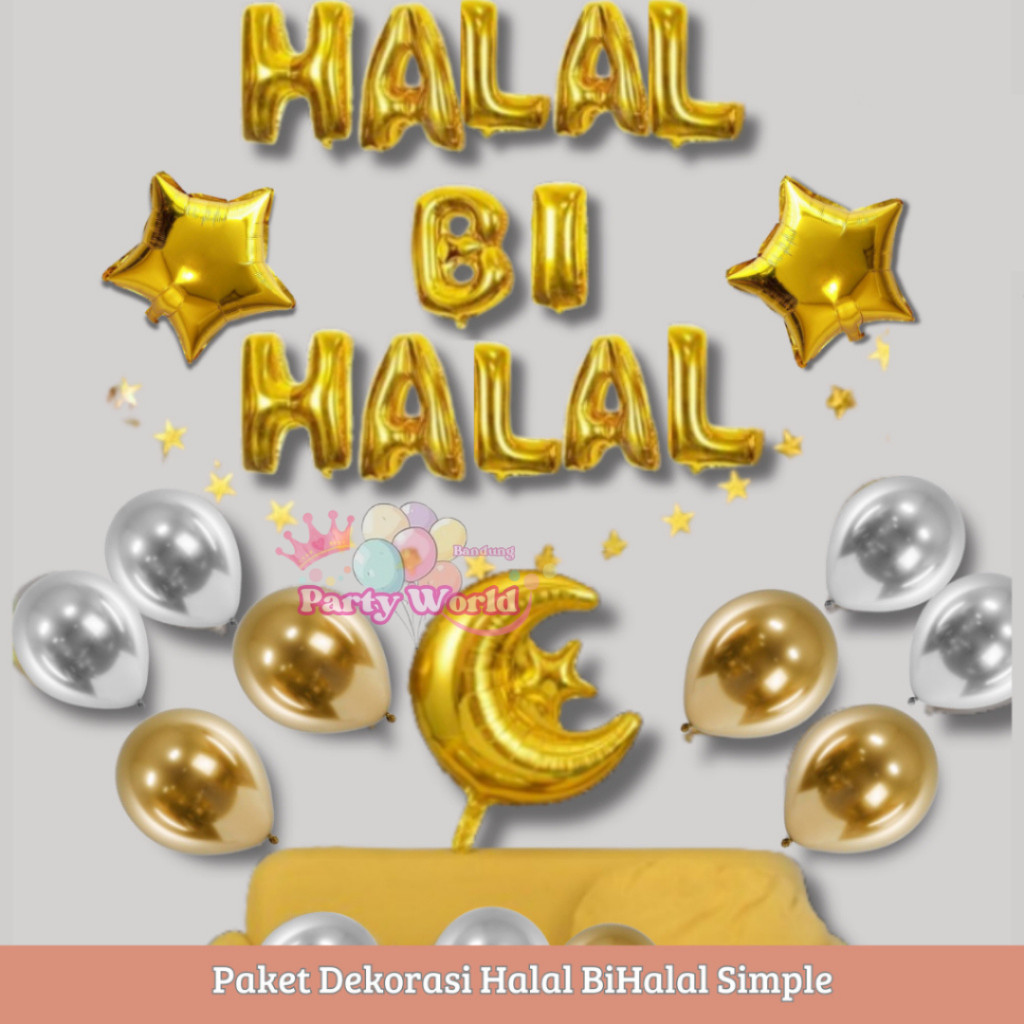 (LUVIES) Paket Dekorasi Halal Bihalal Simple