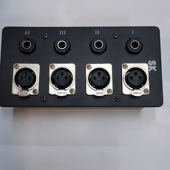 Port Input Mic 4 Channel Panel Box Microphone 4 Input Xlr Canon