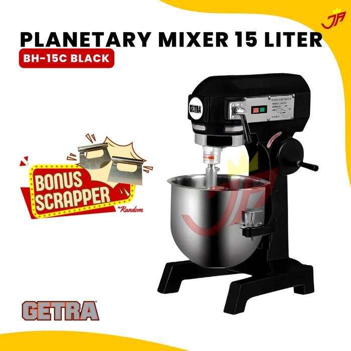GETRA PLANETARY MIXER GETRA Planetary Mixer BH-15C Black / Mixer Roti 15 Liter GETRA BLACK BH15C