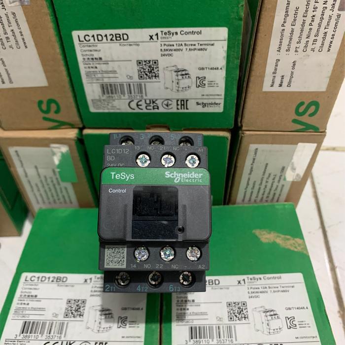 Kontaktor/Contactor Schneider LC1D12BD 25A 24V DC
