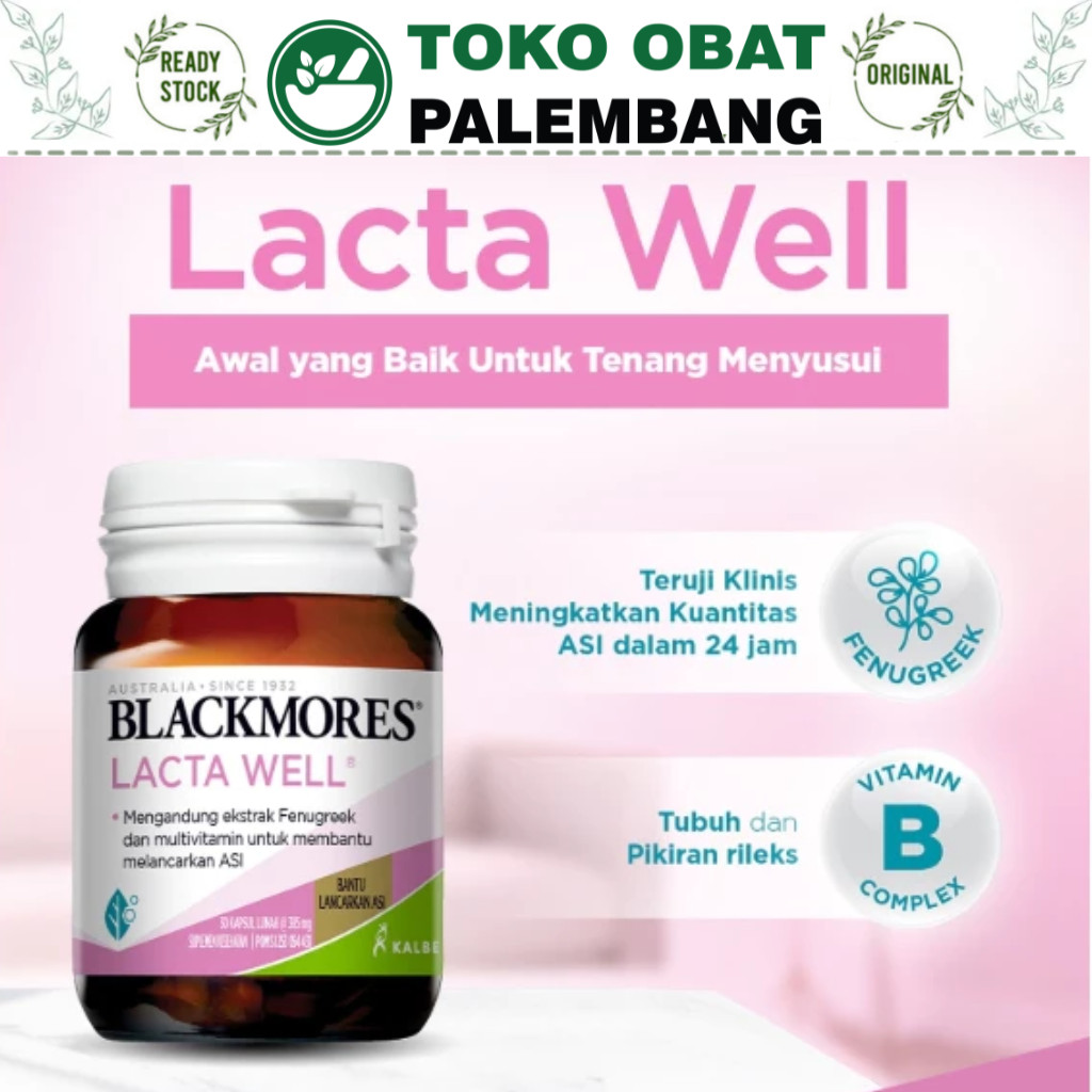 BLACKMORES LACTA WELL ISI 30 KAPSUL SUPLEMEN VITAMIN ASI BOOSTER IBU MENYUSUI LACTAWELL