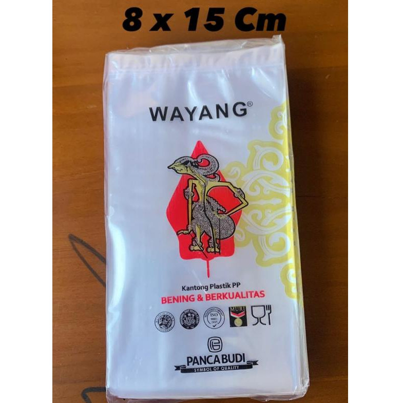 PLASTIK PP WAYANG 30 Mic UKURAN 8 x 15 Cm / PP WAYANG / PLASTIK WAYANG / PP WAYANG UKURAN KECIL TANG