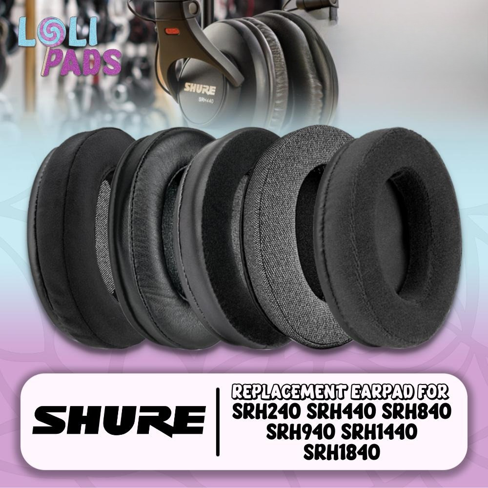 Earcup Ear Cushion Earpad SHURE SRH440 SRH 440 SRH-440 Busa Bantalan Foam Pad