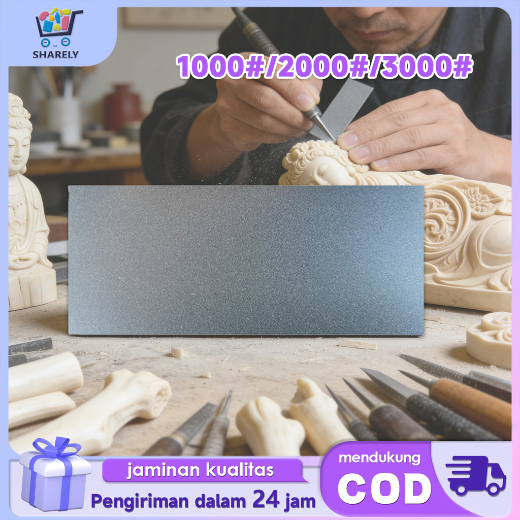 Batu Asah Pisau Diamond Grit 1000 2000 3000 Diamond Sharpening Plate Batu Pengasah Pisau